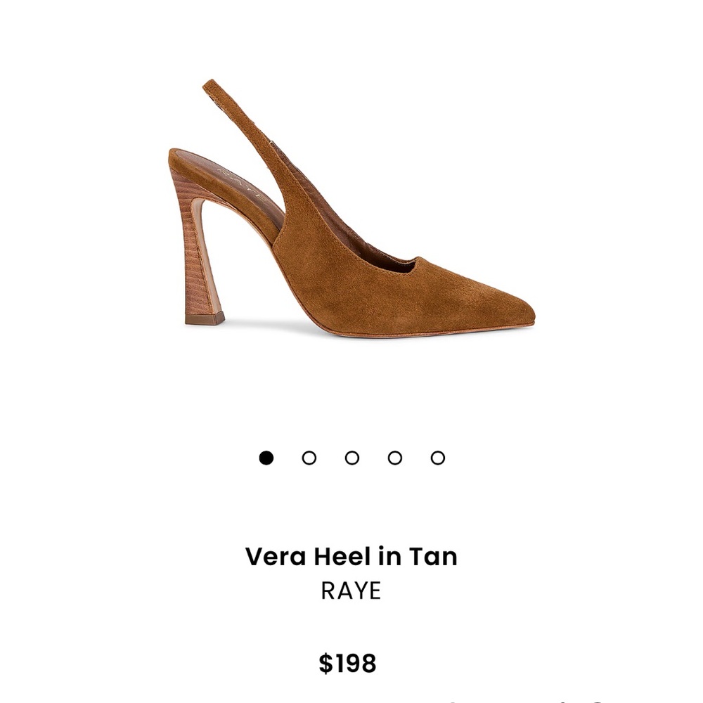 Vera pointed toe sling back heel in tan